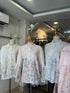 Flower Embroidery Lace Collar Shirts